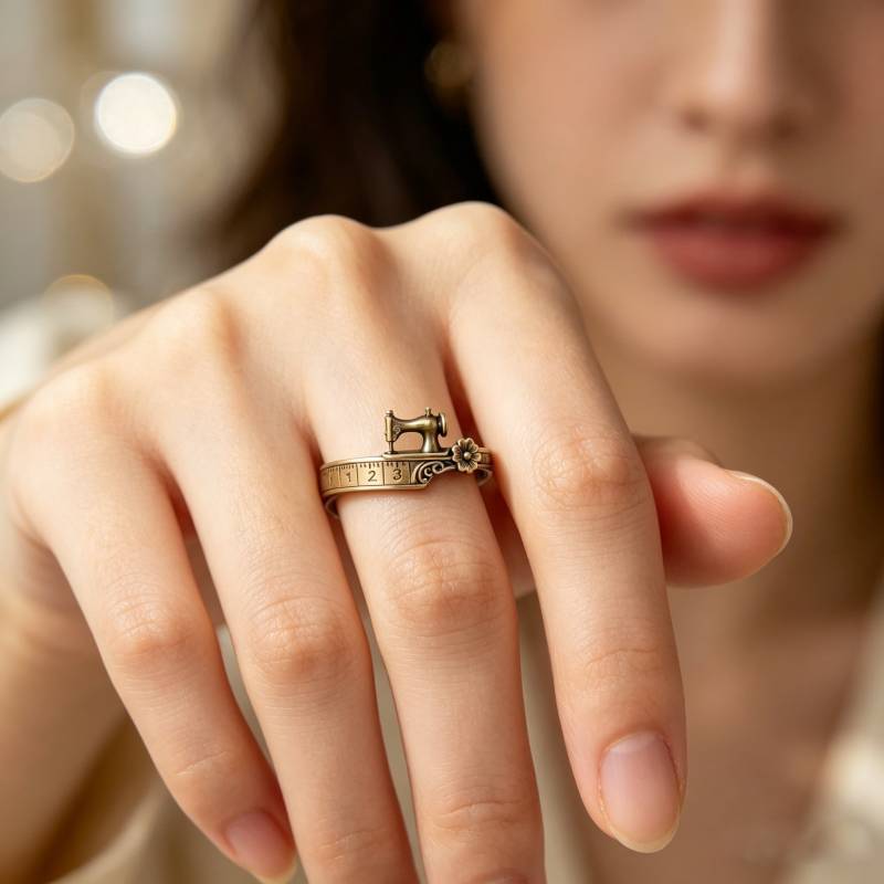 Vintage Unisex Classic Sewing Epoch Literature Art Press Rings