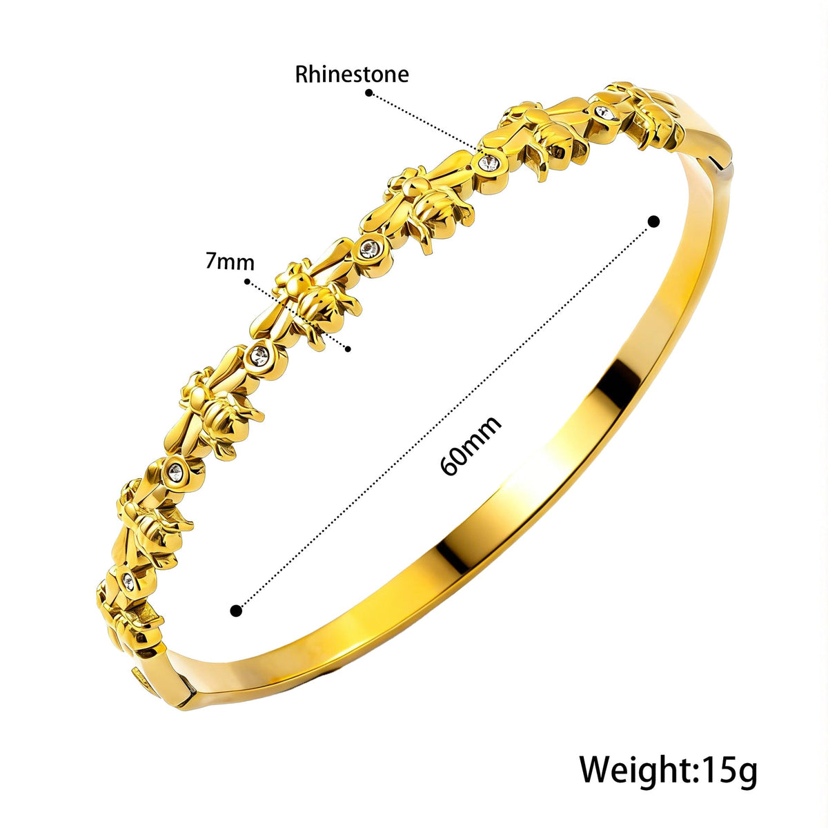 Open Stainless Steel Hydraulic Light Luxury High-grade Exaggerated Design Sense Bracelets