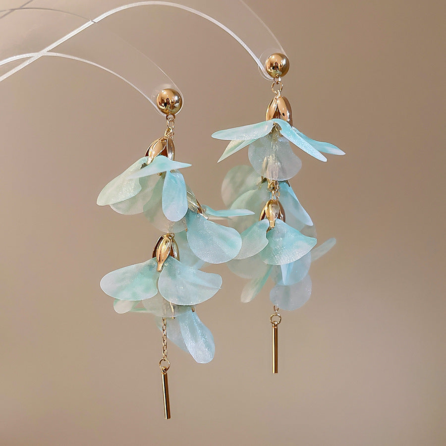 Style Flower Female Design High-grade Ear Giant Rings