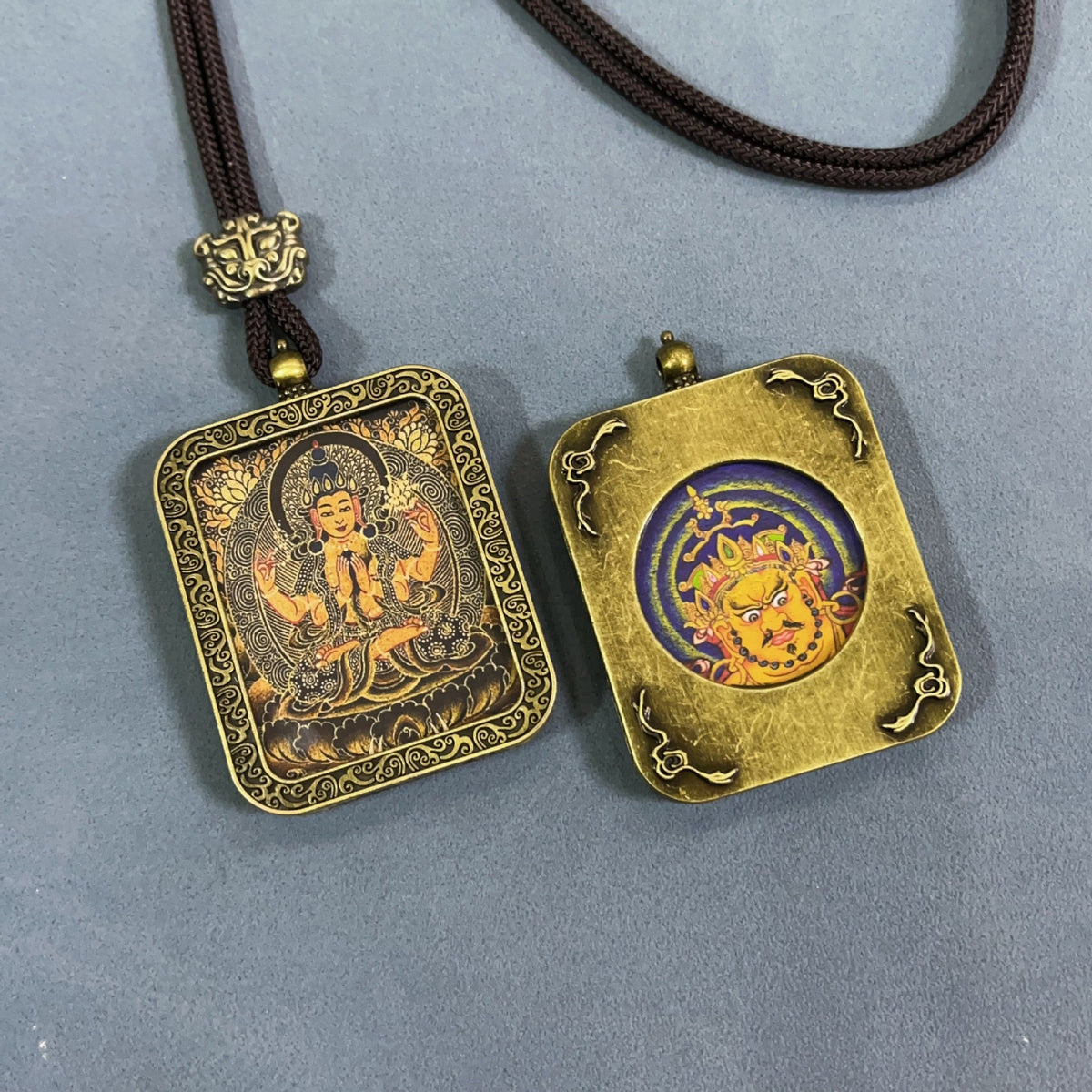 Double-sided Home Twee Zodiac Eight Patron Saints Scenic Pendants