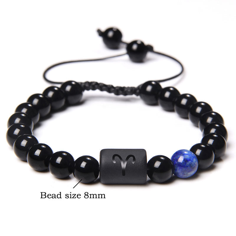 Women's & Men's Twee Constellation Woven Stone Beaded Adjustable Bracelet