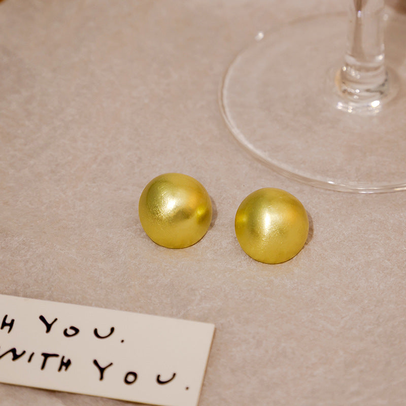 Needle Light Luxury French Pearl Retro Design Cat Eye Star Stud Earrings