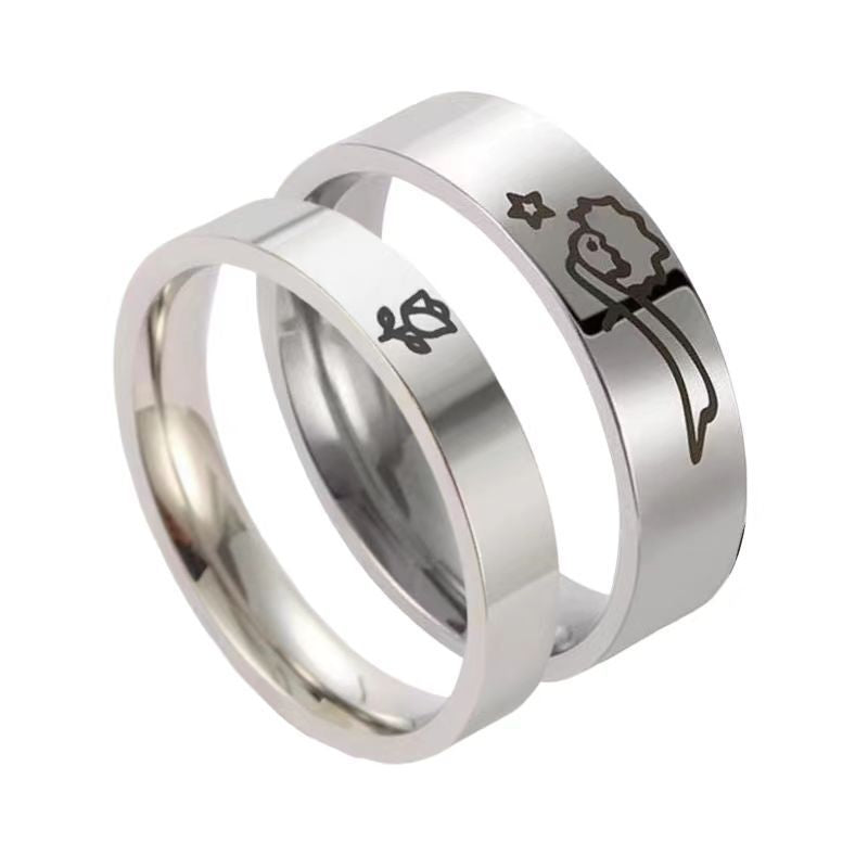 Women's & Men's For The First Love Couple Pair Rings