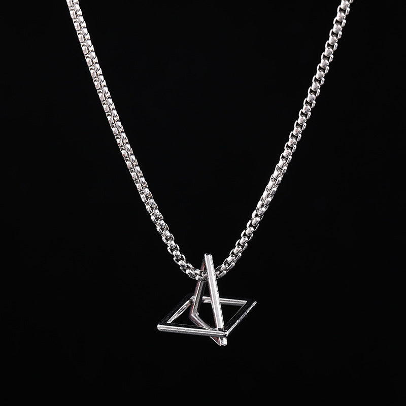 Women's & Men's Steel Hip Hop Fashion Catwalk Sweater Necklaces