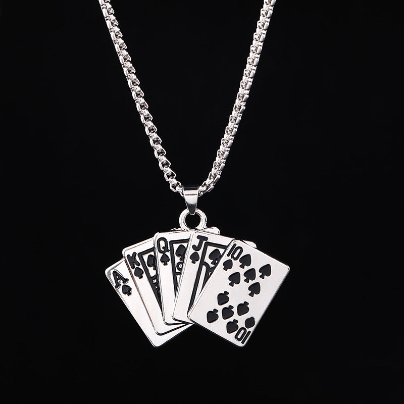 Women's & Men's Steel Hip Hop Fashion Catwalk Sweater Necklaces