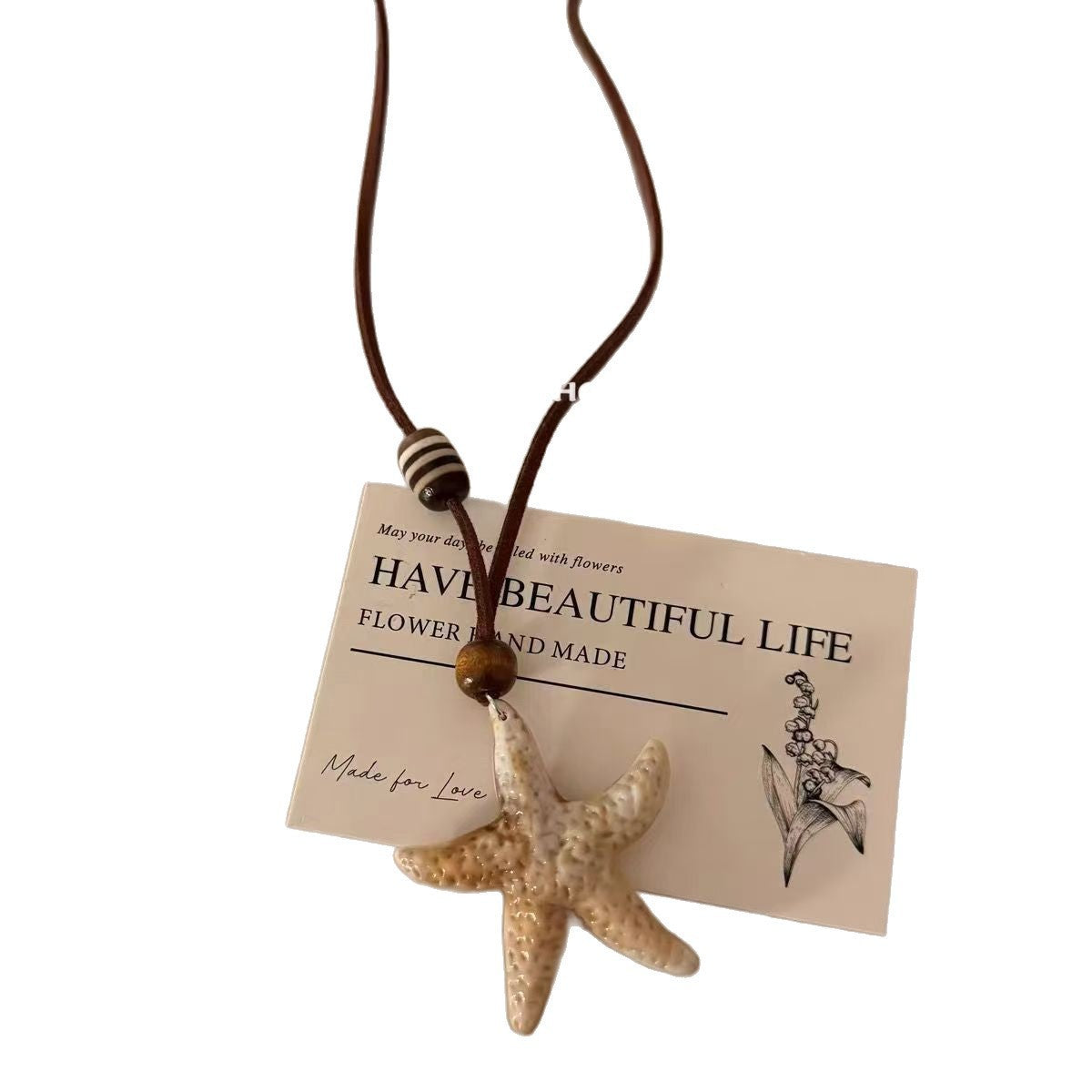 Design Sweet Cool Cold Five-pointed Star Niche Long Sweater Necklace