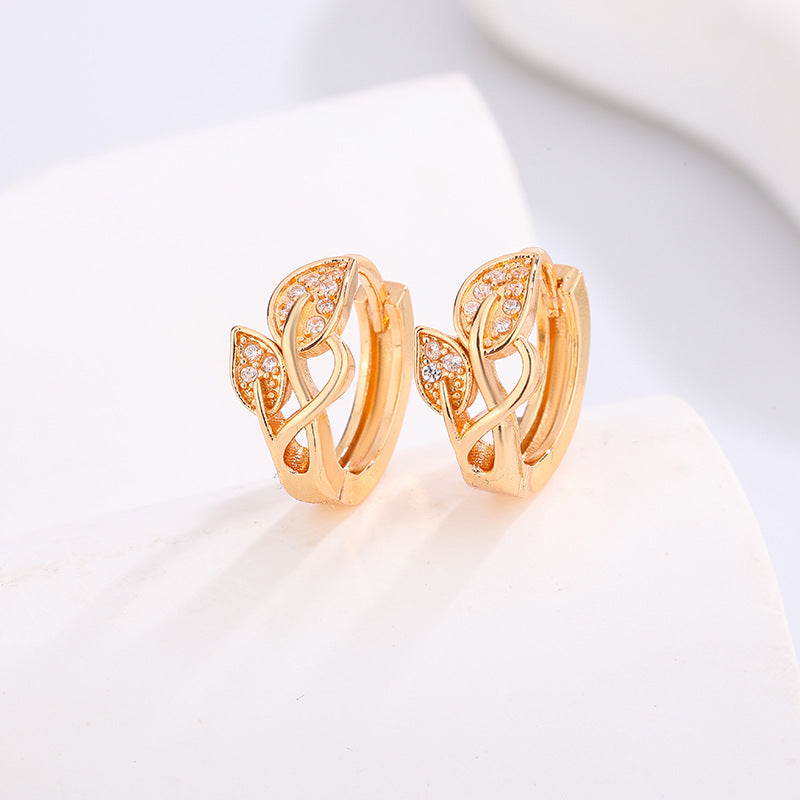 Women's High-grade Night Market Style Graceful Ear Clips Rings