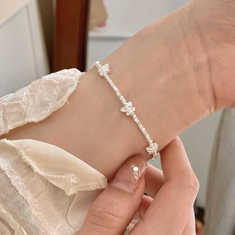 Of Sier Butterfly Female Light Luxury Minority Bracelet