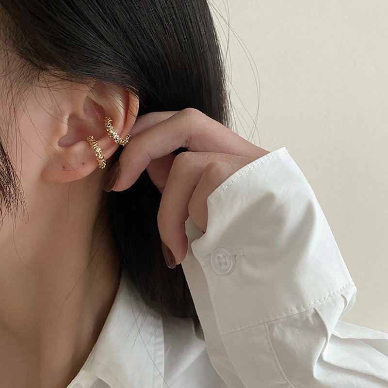 Refined Personalized Super Flash Pinion Temperament Wild Ear Clip