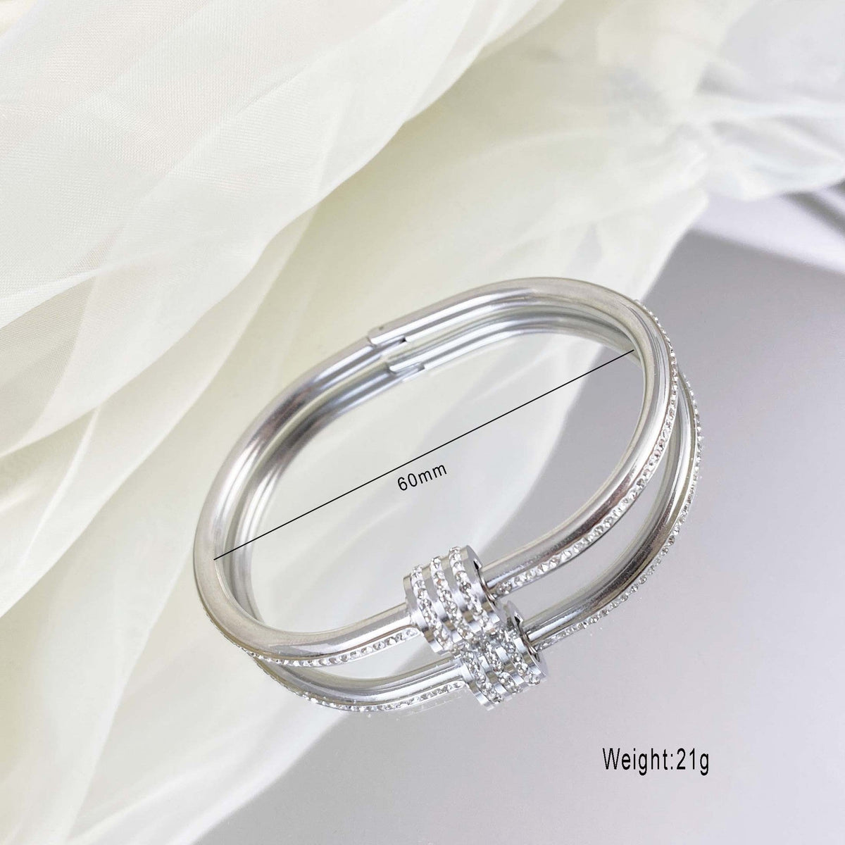 Starry Sier Simple Series High-grade Classic Bracelet