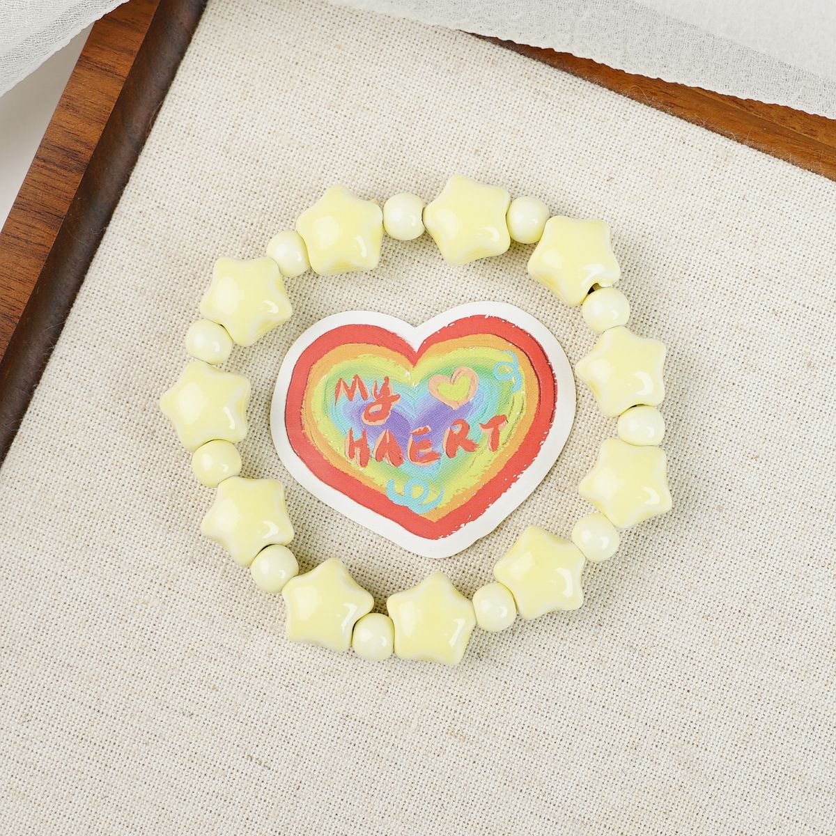 Ceramic Painted Pottery Beads Female Literary Bracelet