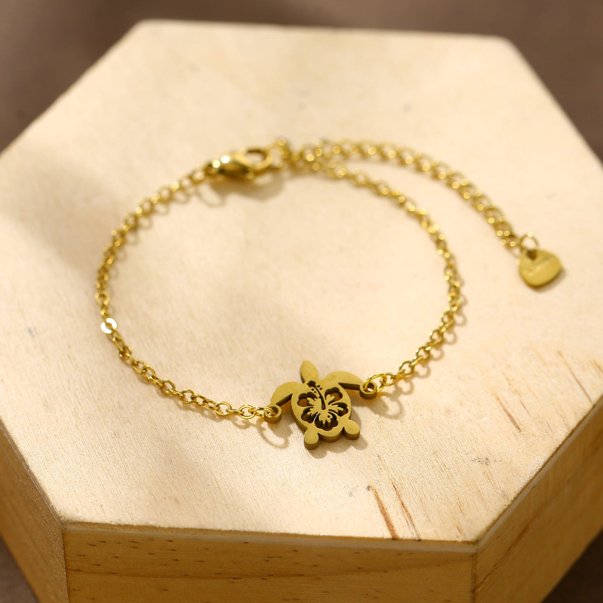 Turtle Ocean Style Cute Hollow Flower Bracelet