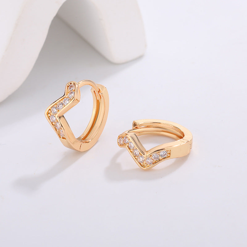 Women's High-grade Night Market Style Graceful Ear Clips Rings