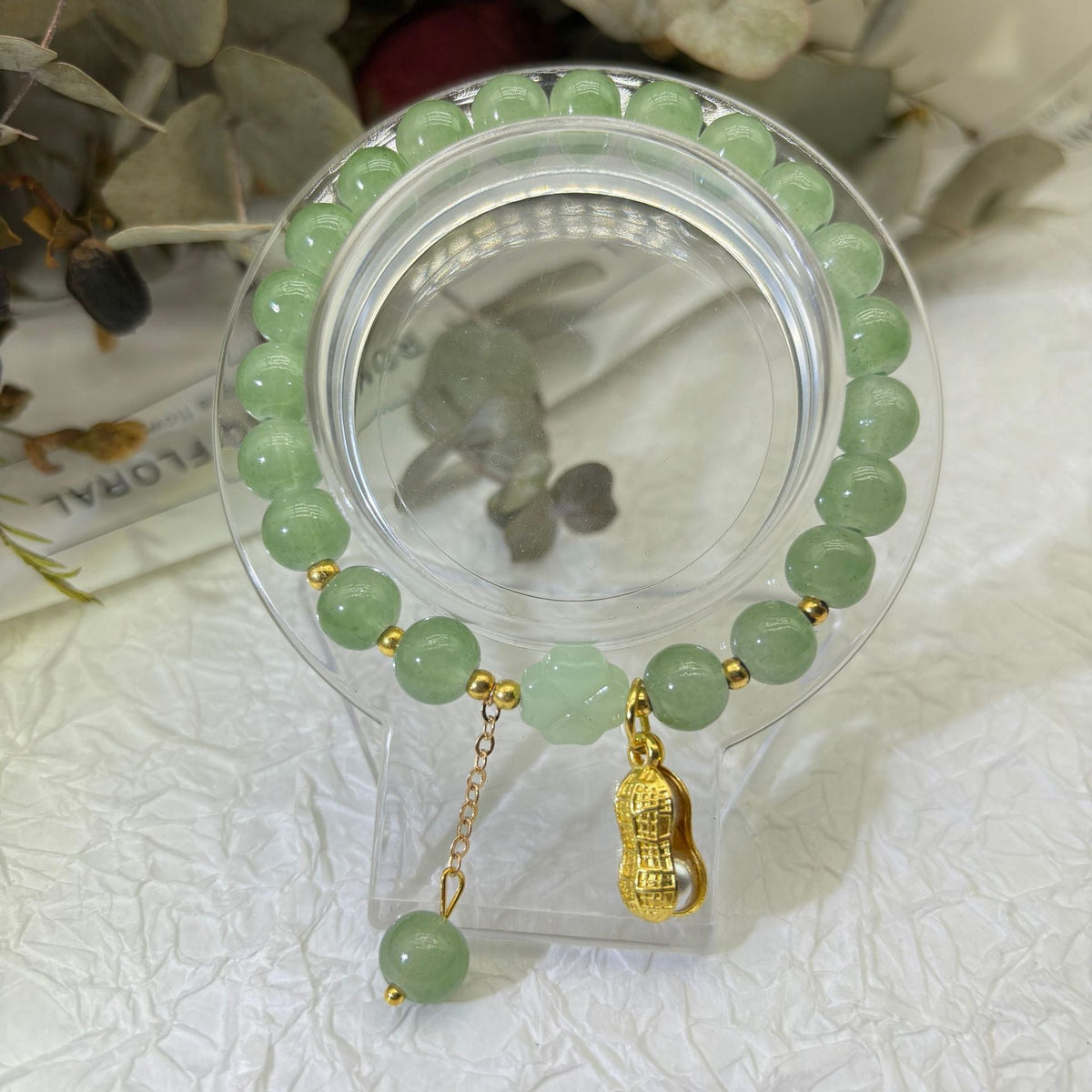Women's Jade Hare Blessing Card Design Good-looking Girlfriends Antique Gift Bracelet