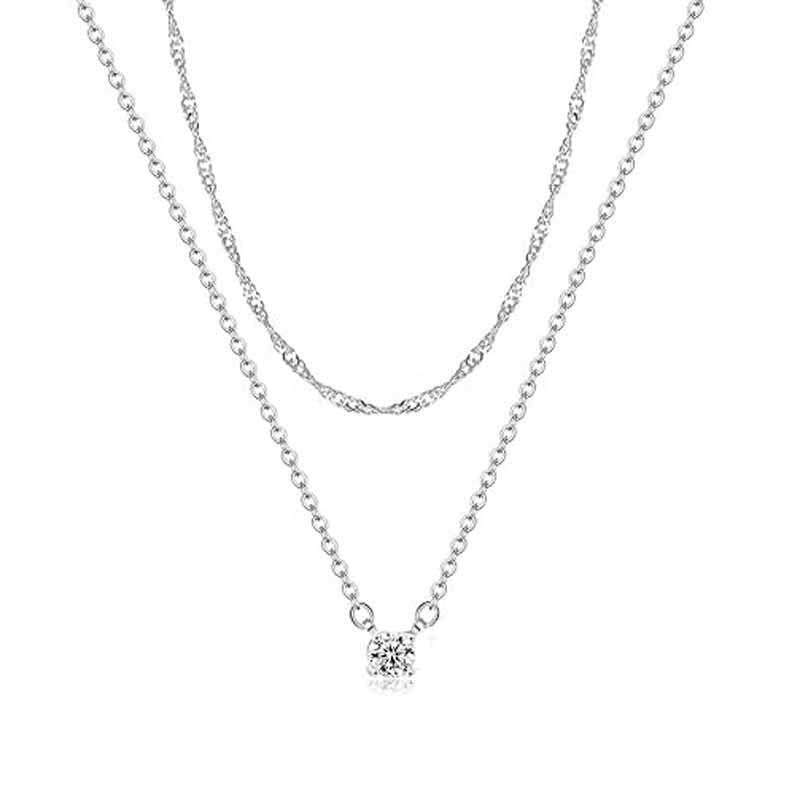 Women's Wind Twin Niche Design Fashion Cuban Chain Necklaces