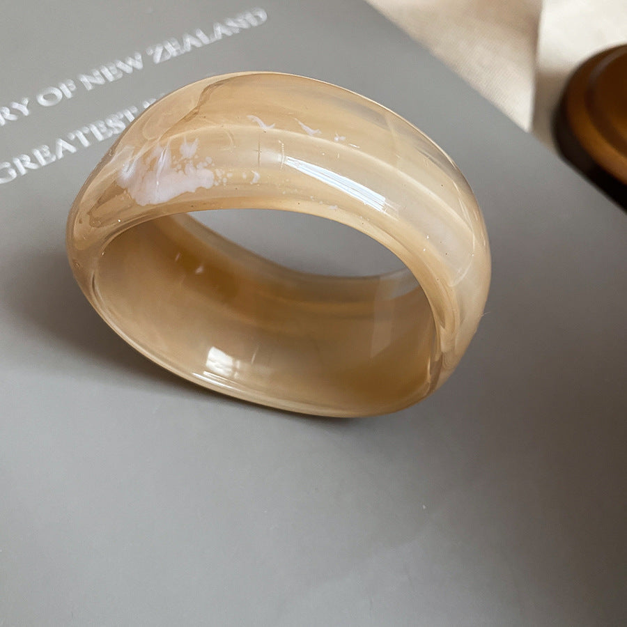 Acrylic Glossy Blooming Korean Style Simple Light Luxury Bracelet