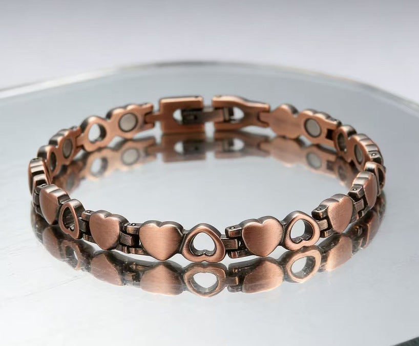 Women's Magnet Affordable Luxury Fashion Clover Alloy Diamond Single Bracelet