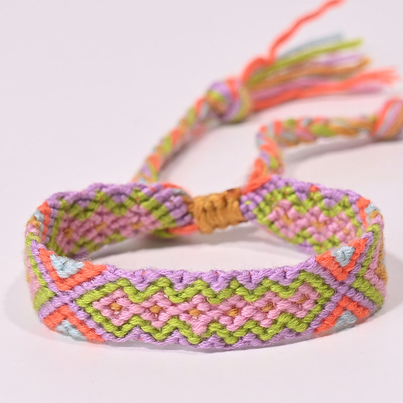 Stepped Into Nepal Ethnic Style Hand-knitted Bracelets
