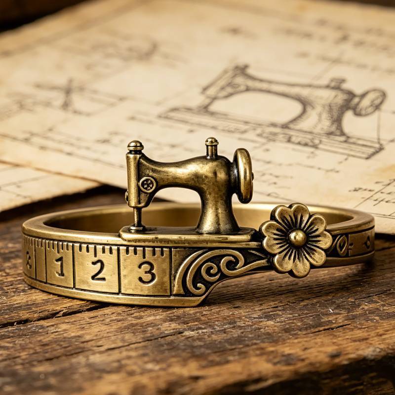 Vintage Unisex Classic Sewing Epoch Literature Art Press Rings