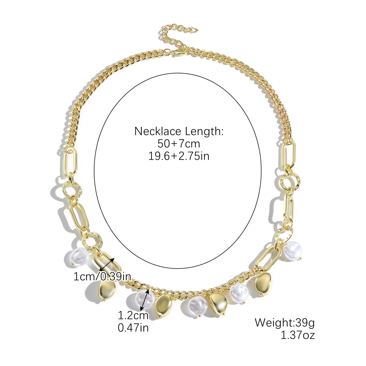 Women's Pearl Special Interest Light Luxury High-grade Retro Irregular Necklace