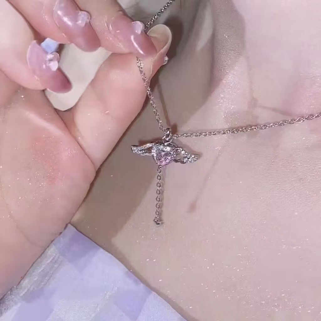 Women's Super Fairy Sweet Cool Water Drop For Light Luxury Minority Necklace