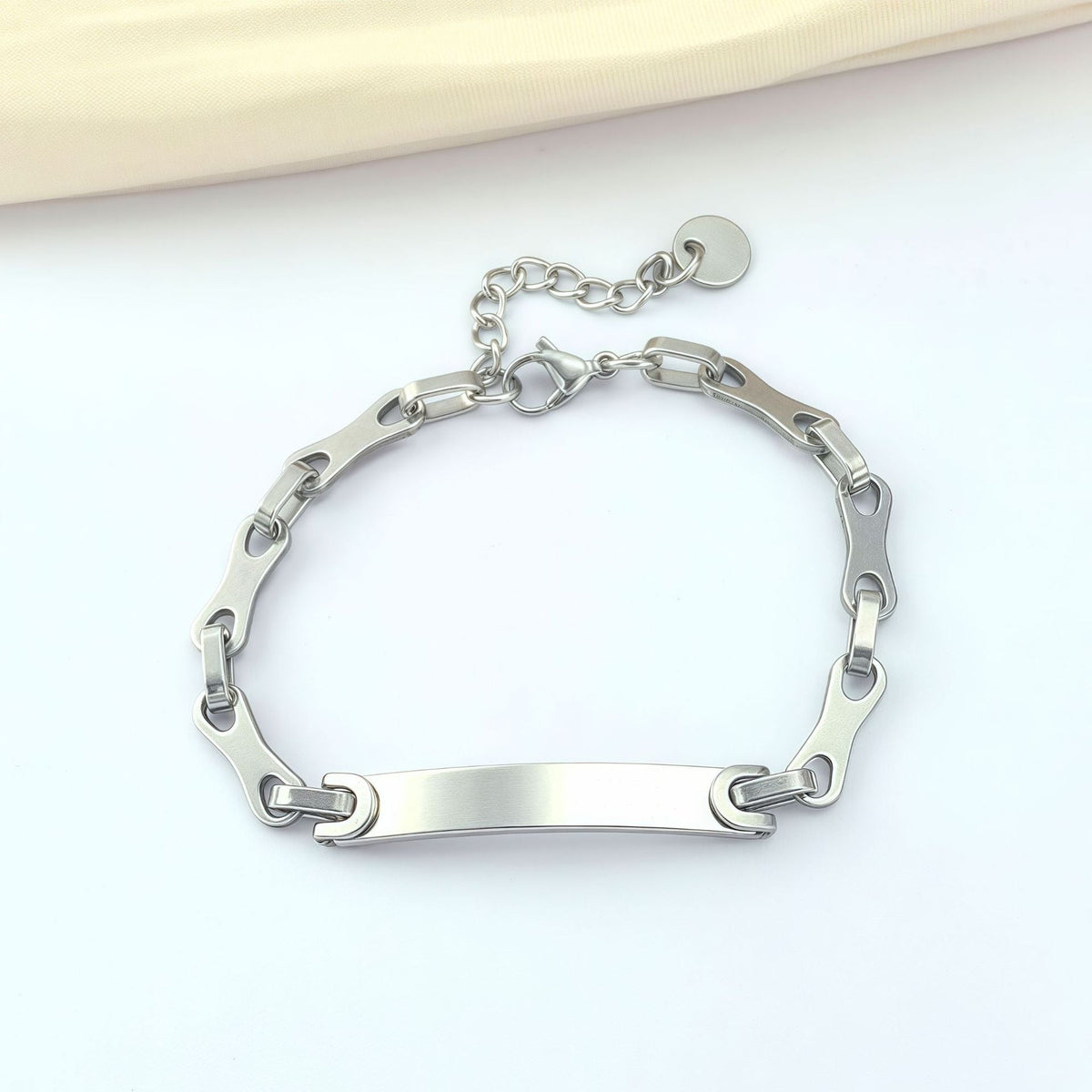 Creative Stainless Steel Curved Fashion Couple Bracelet