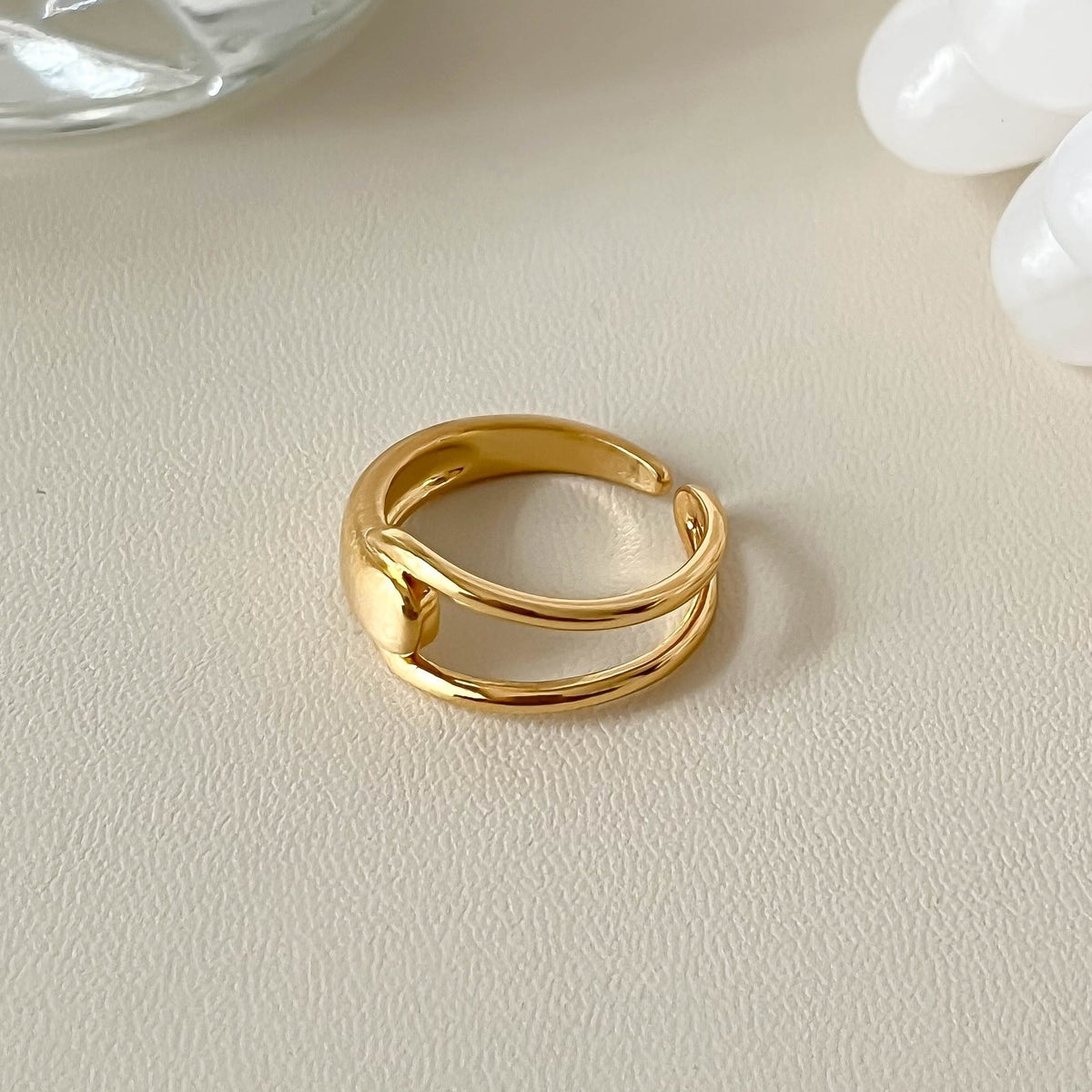 Opening High Sense Twin Natural Stone Brushed Index Finger Simple Bracelets