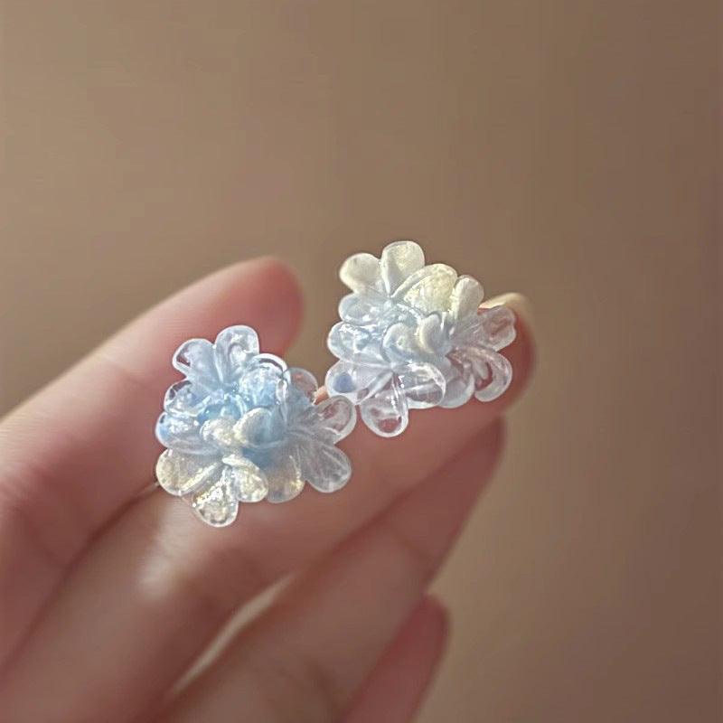 Flower Female Seaside Vacation Dopamine Fashion Temperament Earrings