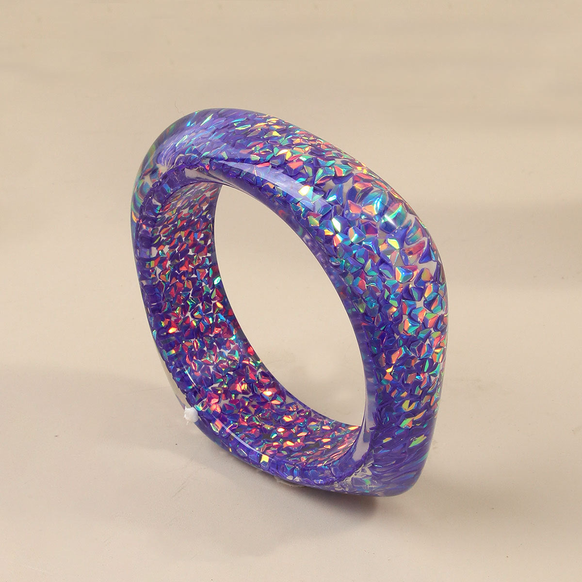 Color Flash Diamond In The Debris Resin Glitter Bracelets