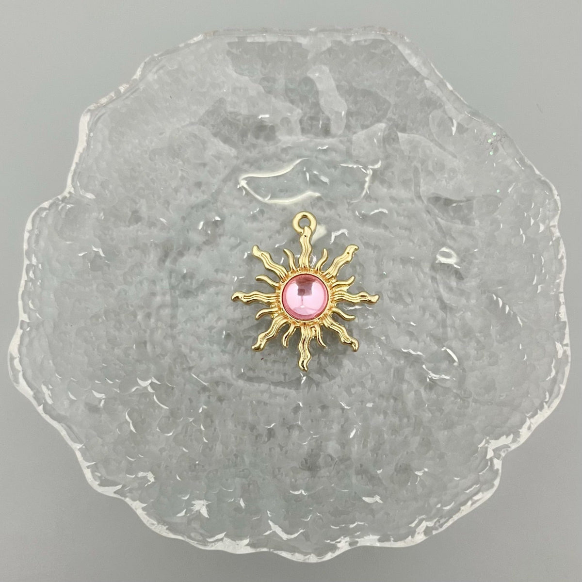 Alloy Baroque Water Transparent Series Gem Sunflower Necklaces