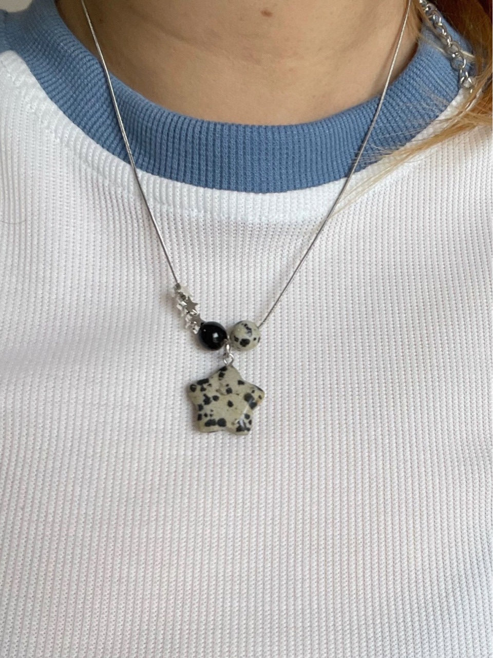 Spotted Stone Female Design Hot Sweet Cool Style Simple Necklace