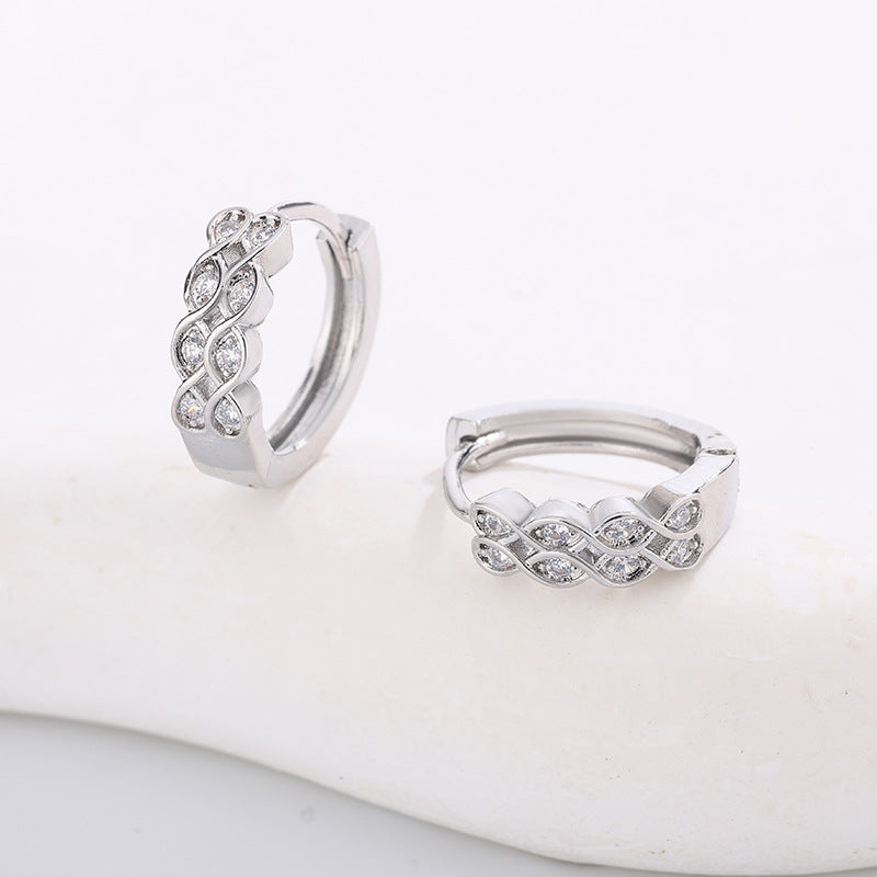 Women's High-grade Night Market Style Graceful Ear Clips Rings