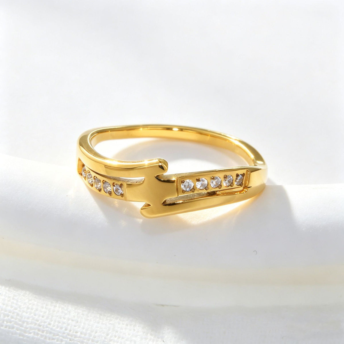 Steel Female Niche Design Advanced Commute Exquisite Little Ring