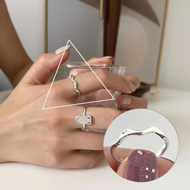 Women's Simple Bamboo Fashion Graceful Personality Niche Opening Ring
