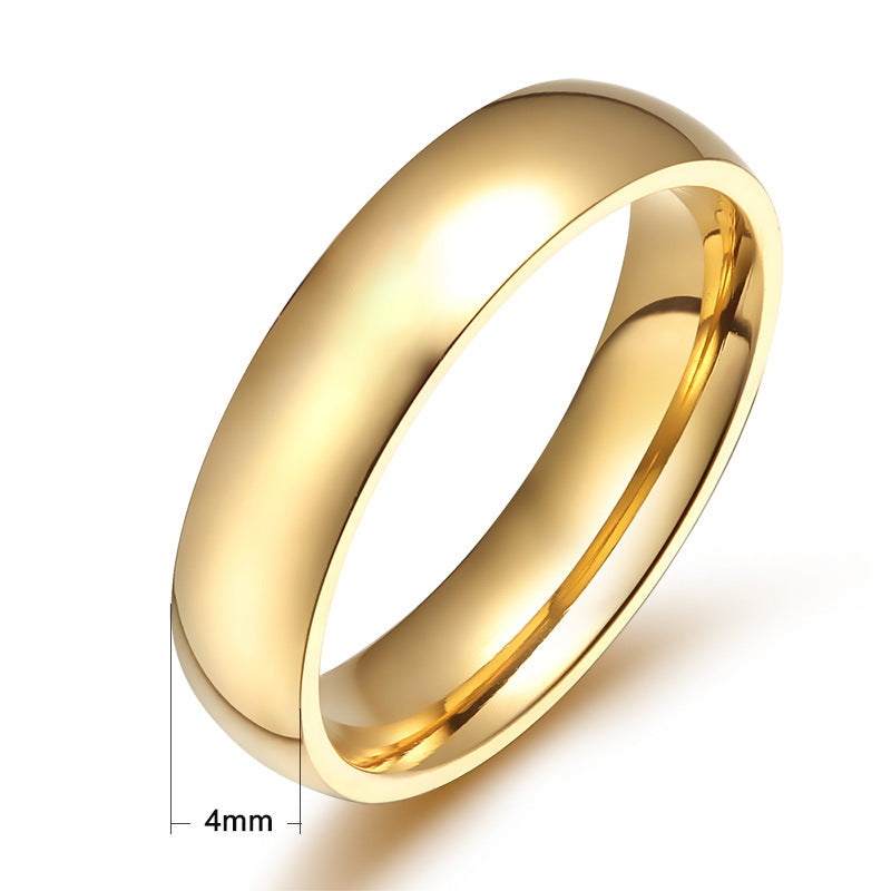 Titanium Steel Stainless Scenery Surface Simple Rings
