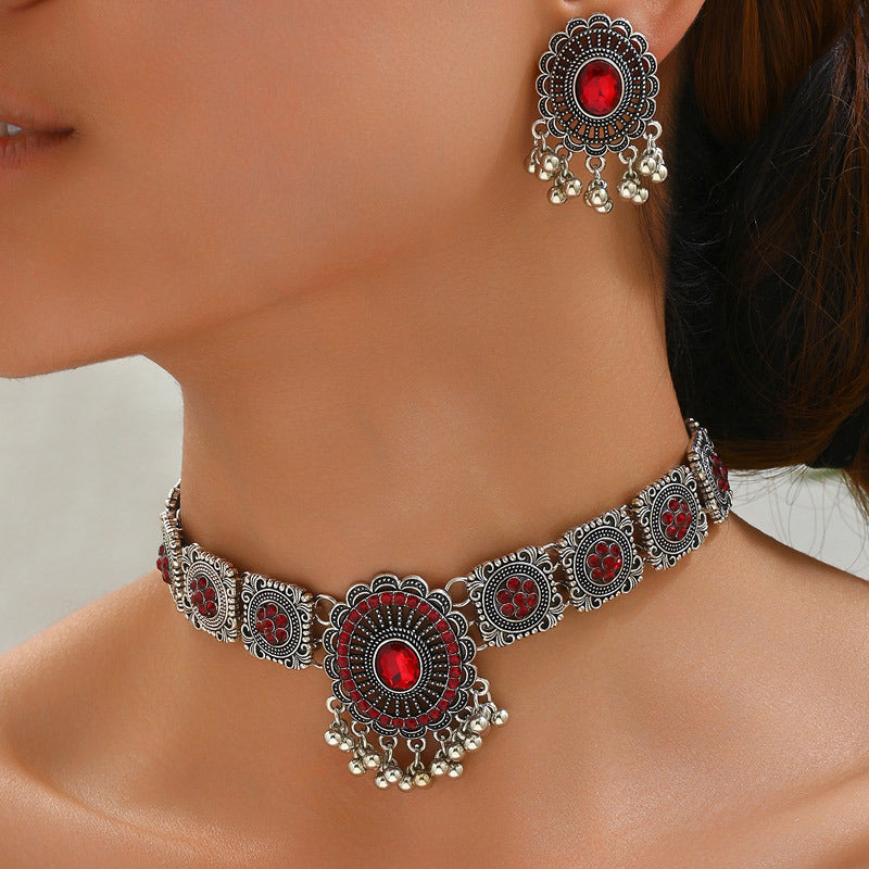 Popular Ornament Vintage Ethnic Style Gemstone Necklaces