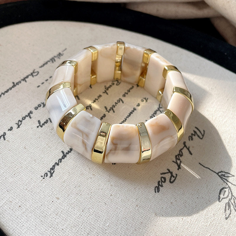 Acrylic Glossy Blooming Korean Style Simple Light Luxury Bracelet