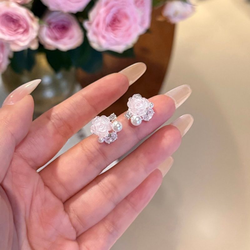 Women's Sea Salt Ice Soda Gradient Pearl Small Earrings