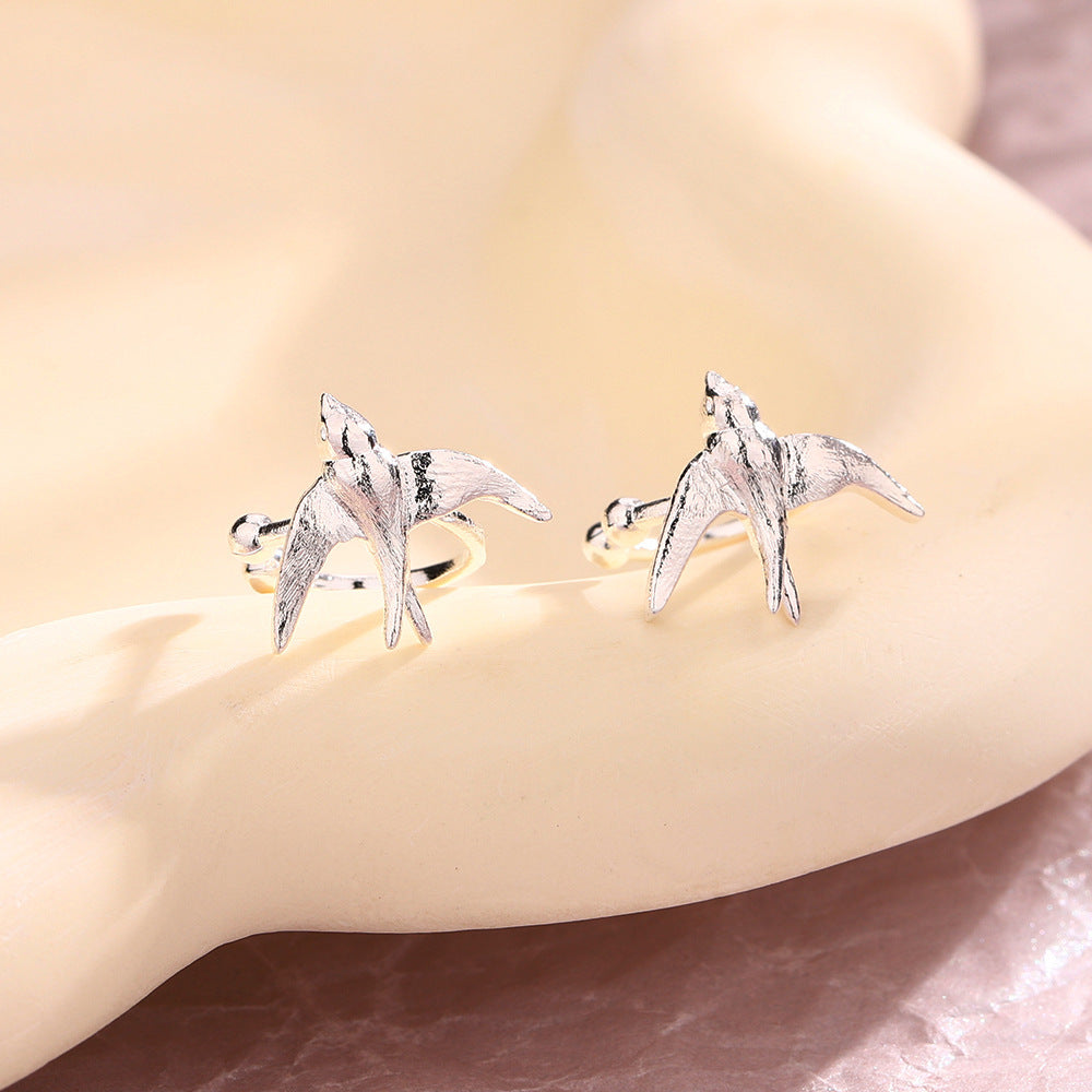 Selection Ethnic Style Temperament Flying Bird Ear Clip