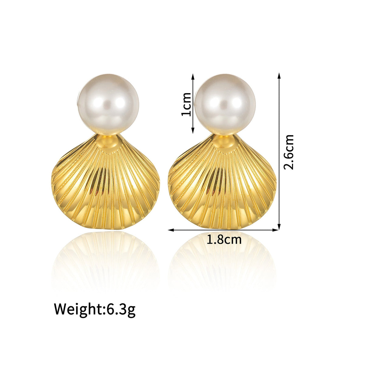 Women's Fashion Trend Stainless Steel Starfish Pearl Opening Exaggerated Design Rings