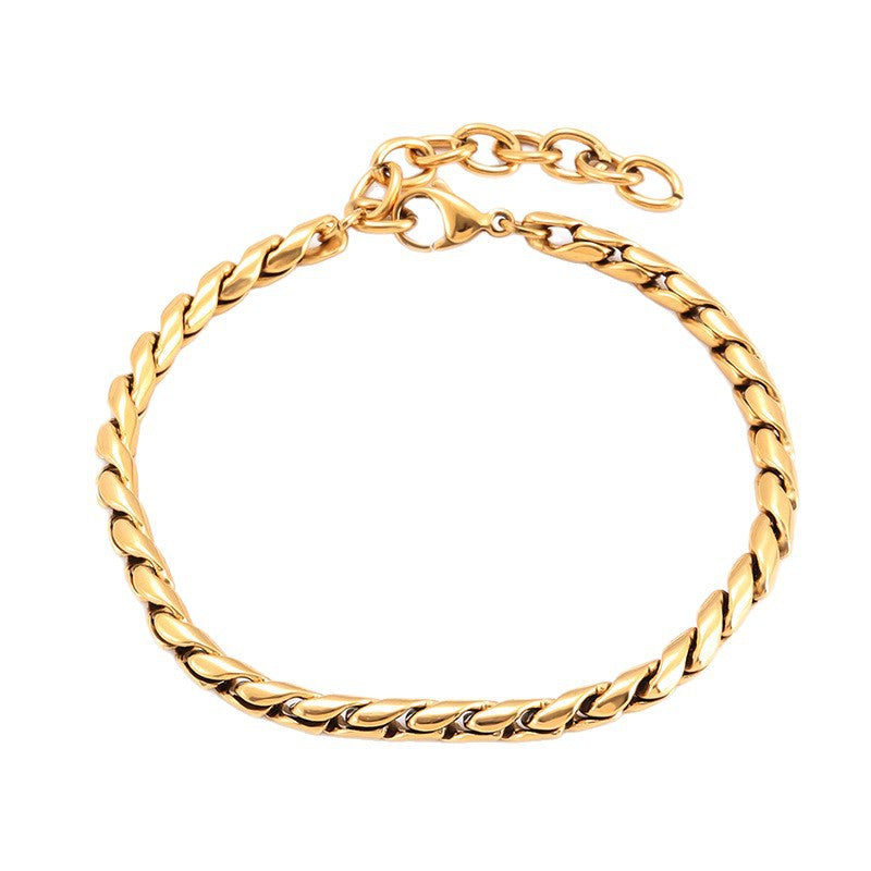 Manager Titanium Steel Dan Stainless Gold Female Bracelets