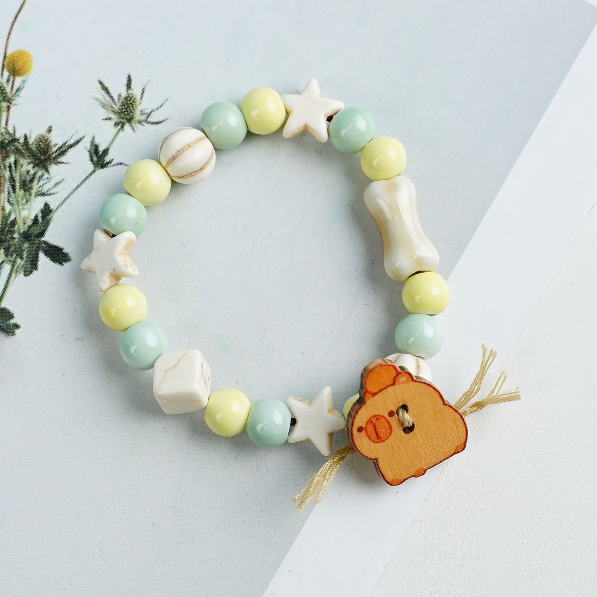 Female Blue Color Artistic Ancient Style Bracelet