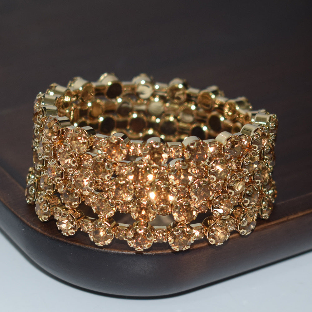 Pretty Exaggerated Personalized Temperament Female Row Bracelets