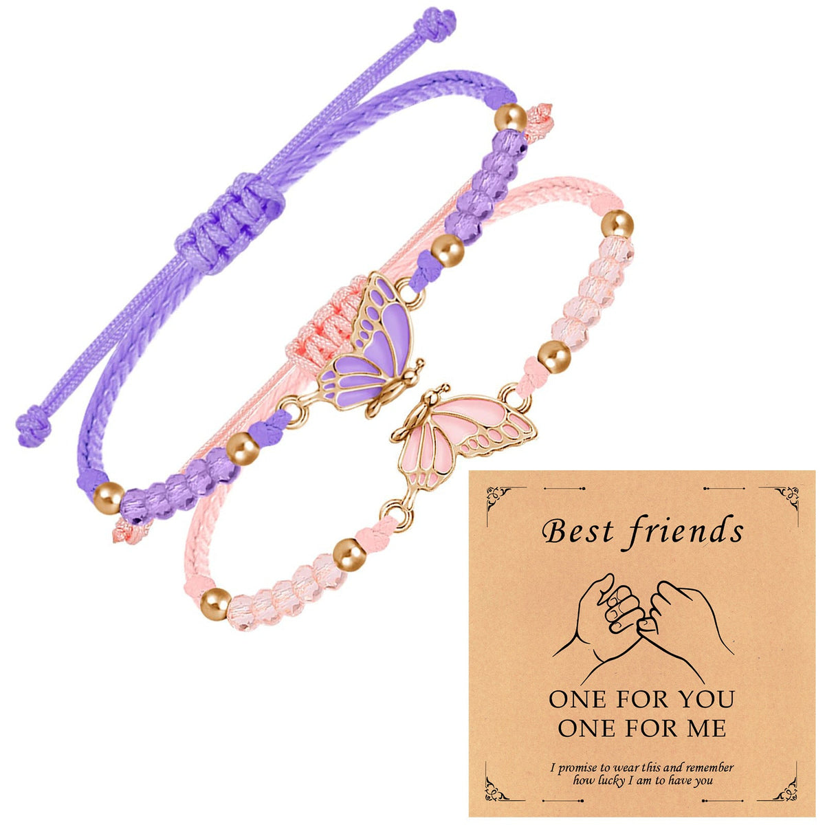 Couple Friendship Gift Flat Knot Woven Adjustable Color Wax Bracelet