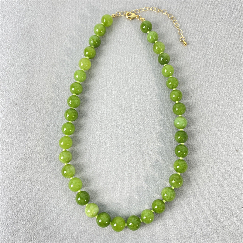 Green Natural Stone Fresh Mori High-grade Necklaces