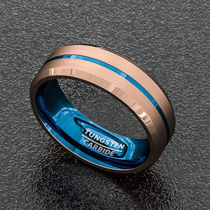 Men's Fashion Xi Groove Stainless Steel Source Ring