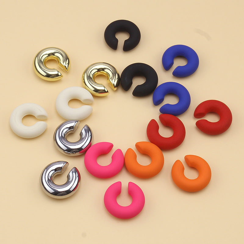 Trendy Matte Candy Color Popular Personalized Ear Clip