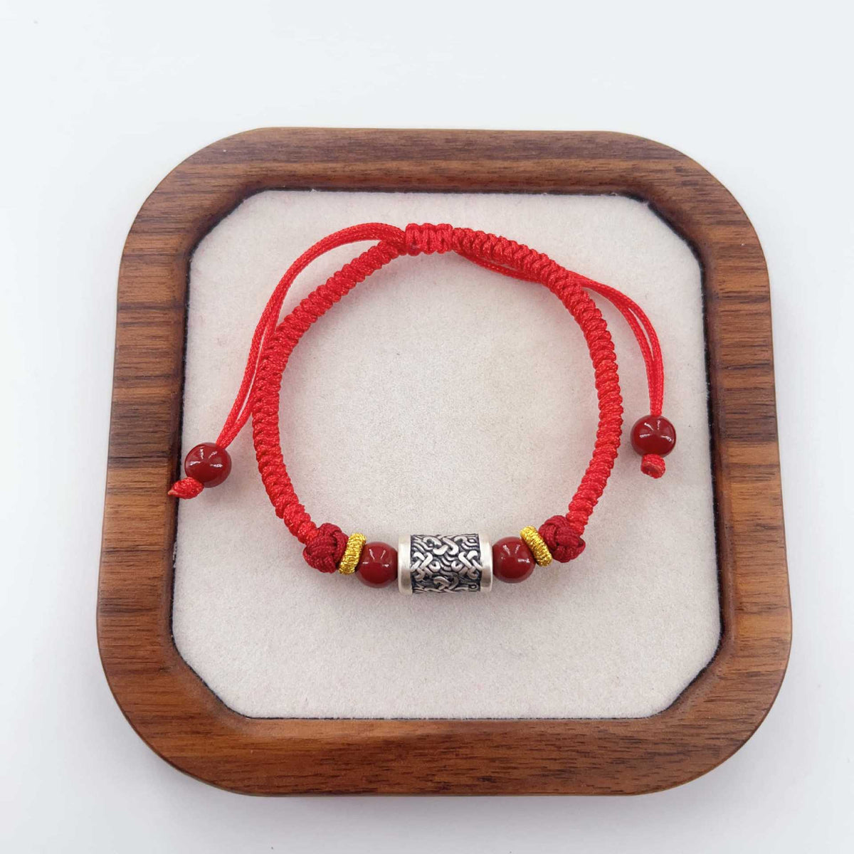 Safe Lucky Beads National Design Life Red Bracelet