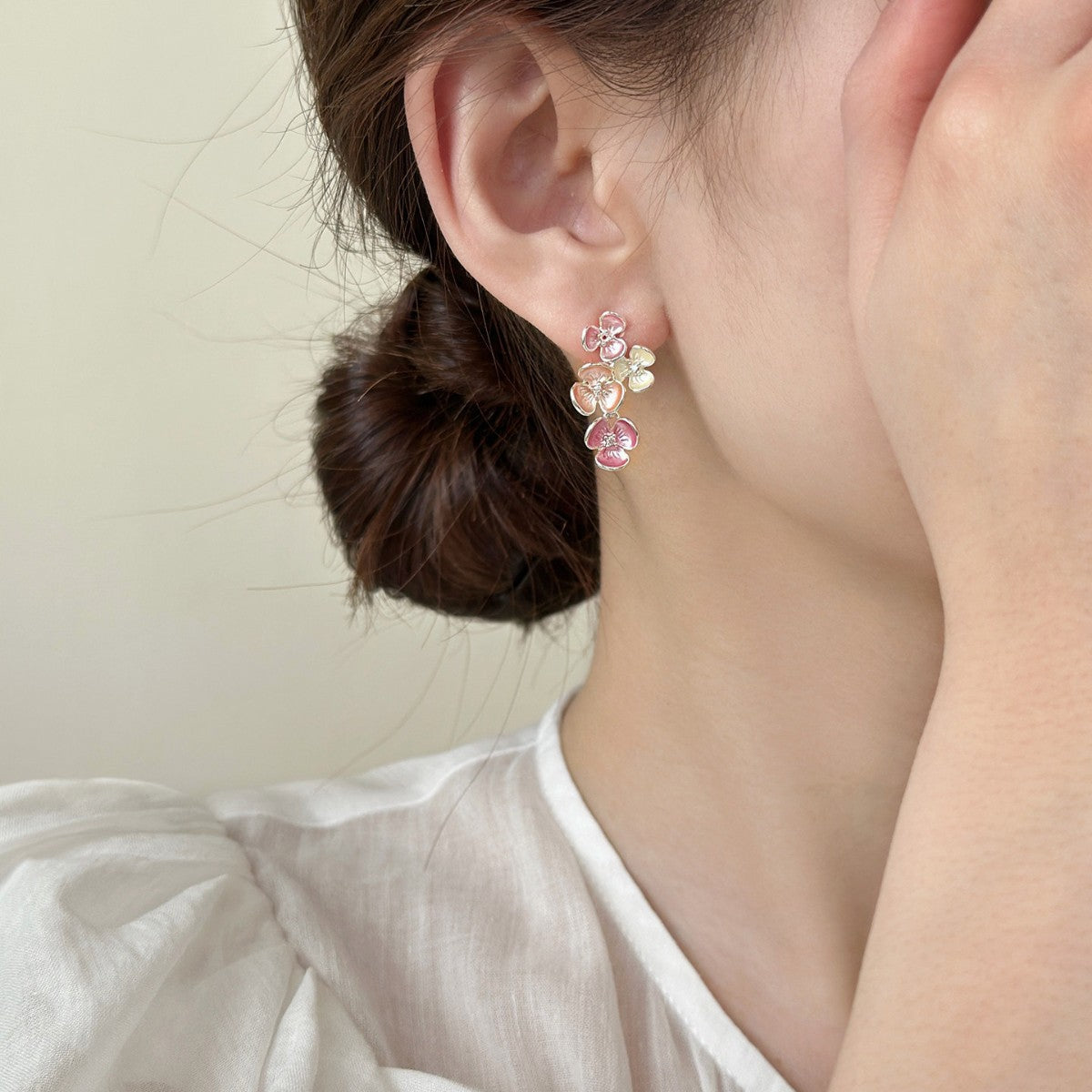Women's Design Tassel Long Flower For Suitable Round Faces Vacation Style Rings
