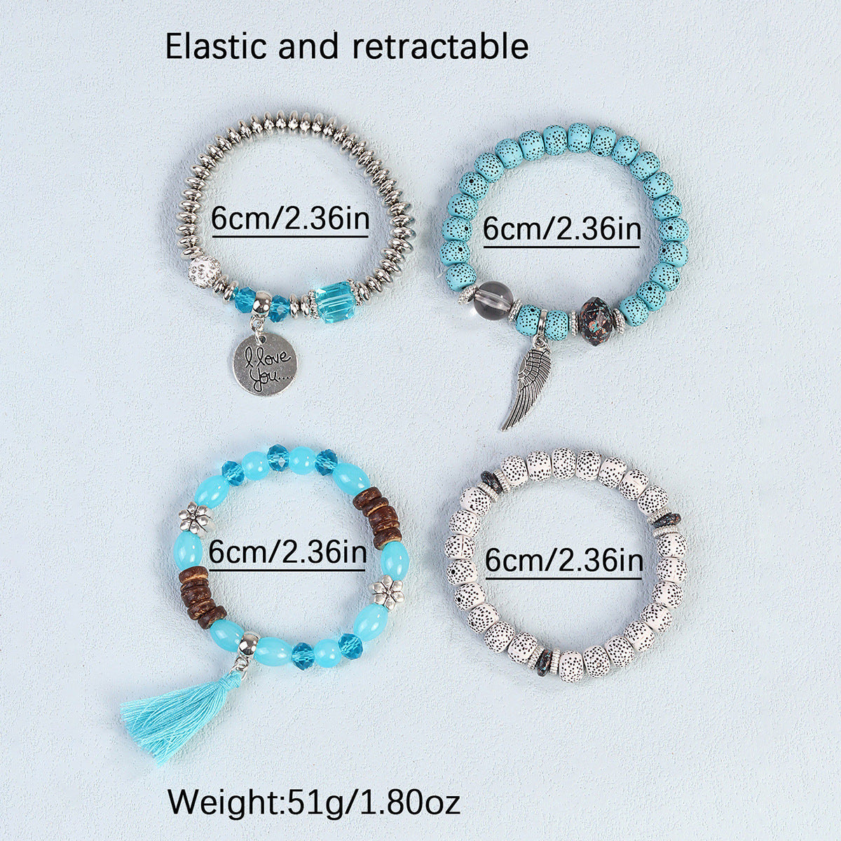 Women's Bohemian Creative Tassel Beaded Fashion Beads Bracelet